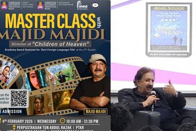  برگزاری سه مسترکلاس مجید مجیدی در مالزی؛ از انتخاب ایده تا هویت فرهنگی در سینمای ایران