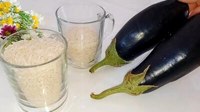  طرز تهیه بادمجان پلو با یه ترکیب مخفی؛ عطر این غذا کل کوچه رو برمیداره!