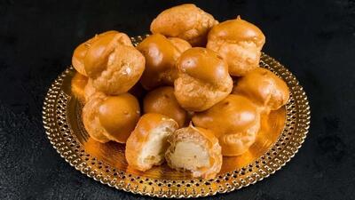  طرز تهیه شیرینی خامه ای با طعم قهوه بدون فر بدون دردسر