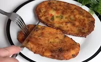  شنیسل سیب زمینی، از گوشت هم خوشمزه تره / تا حالا سیب زمینی رو اینجوری پختی ؟