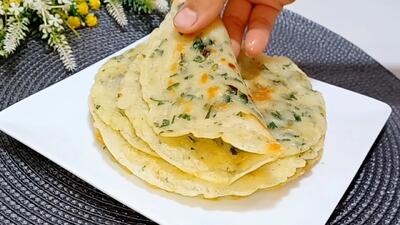  نانوایی رو تعطیل کن؛ با این روش ۵ دقیقه ای توی ماهیتابه نان خانگی بپز!