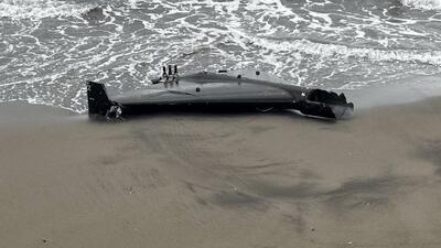  کشف یک پهپاد انتحاری روسی در ساحل !  + فیلم