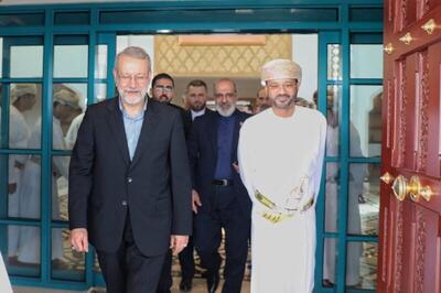  مصاحبه علی لاریجانی با صداوسیما بعد از دیدار با وزیرخارجه عمان + عکس