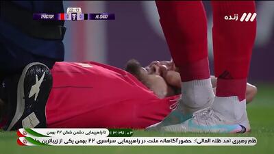  مصدومیت ناگهانی ترابی و تعویض او + ویدئو