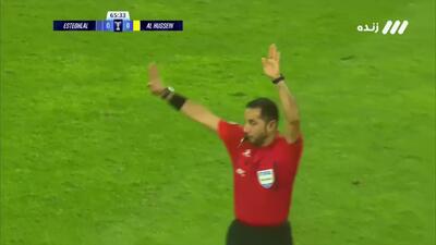  گل مردود استقلال به الحسین توسط آشورمتوف + ویدئو