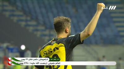  گل اول الحسین اردن به استقلال (سوپرگل ابو جلبوش)