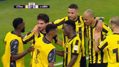  گل پنجم الاتحاد به الغرافه (دبل حسام عوار)