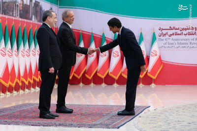  عکس/ مراسم رسمی سلام سفراء به رئیس جمهور