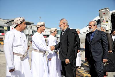  ارتشبد النعمانی شخصاً از لاریجانی استقبال کرد