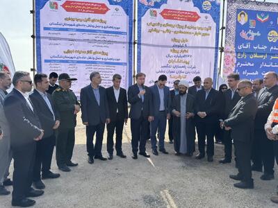  ۱۰ پروژه راهداری تنگستان آغاز و افتتاح شد