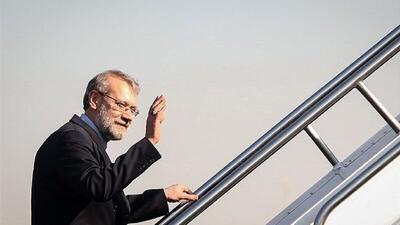  علی لاریجانی عازم مسقط شد