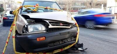  تصادف هولناک سرویس مدرسه با نیسان آبی/ عکس