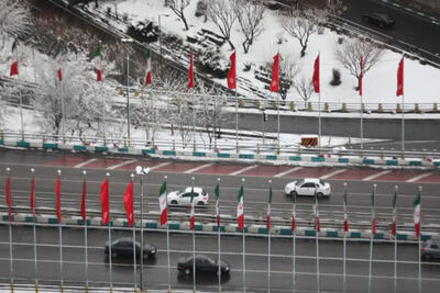  وزش باد شدید همراه با بارش باران در تهران