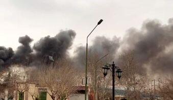  آتش سوزی در محوطه نیروگاه برق آلستوم ستارخان  + فیلم و جزئیات