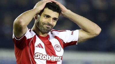  انتقاد رسانه یونانی از مهدی طارمی؛ سیستم دو مهاجمه المپیاکوس جواب نداد