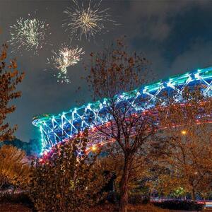  نورافشانی برج میلاد و پل طبیعت همزمان با ندای الله اکبر - سلام نو