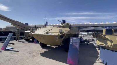  نفربر زرهی جدید BTR-22 روسیه در نمایشگاه جهانی دفاع در ریاض رونمایی شد