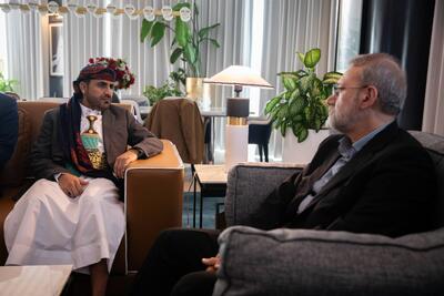  لاریجانی با سخنگوی انصارالله یمن دیدار کرد