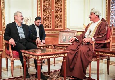  دیدار لاریجانی با وزیر دفتر سلطنتی عمان+عکس