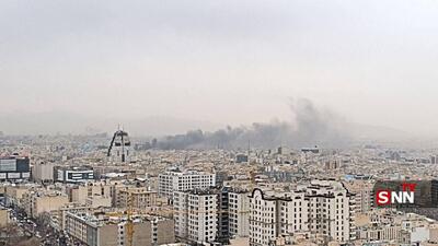  تصویری از حریق نیروگاه‌برق خیابان ستارخان