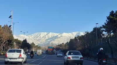  عکس: هوای پاک امروز تهران و کوه‌های پوشیده از برف