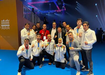  12 طلا و نقره موی تای ایران در مسترز ابوظبی