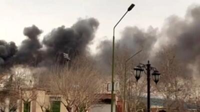  آتش سوزی اداره برق در خیابان ستارخان تهران