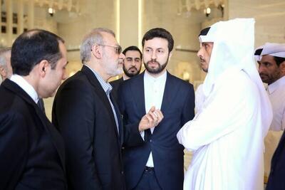  تبادل آخرین تحولات مذاکرات هسته‌ای لاریجانی با وزیر امور خارجه‌ قطر