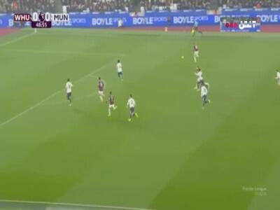  گل اول وستهم به منچستریونایتد توسط سوچک