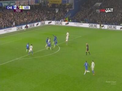  گل دوم لیدز به چلسی توسط اوکافور