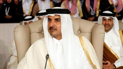  تماس تلفنی فوری ترامپ با امیر قطر همزمان با حضور لاریجانی