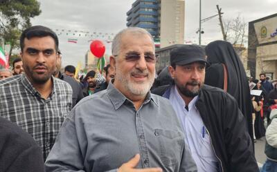  حضور فرمانده کل سپاه پاسداران در راهپیمایی ۲۲ بهمن