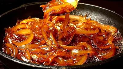  دیگه پیاز سرخ نکنید / طرز تهیه پیاز کاراملی و خیلی خوشمزه