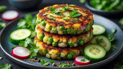  طرز تهیه کتلت نخود سبز؛ تردتر و خوشمزه تر از گوشت که عاشق بافت لطیفش میشی!