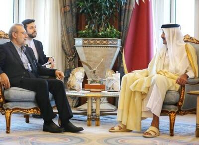  دیدار لاریجانی با امیر قطر در سفر به دوحه - اکونیوز