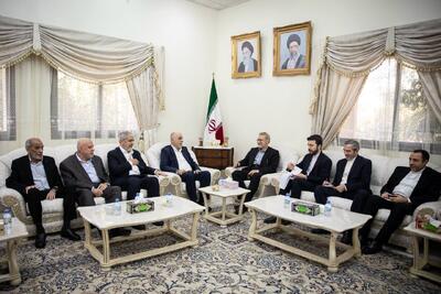  دیدار لاریجانی با رهبران حماس در دوحه + عکس