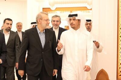  وزارت خارجه قطر: در دیدار لاریجانی و آل ثانی نتایج مذاکرات مستقط بررسی شد