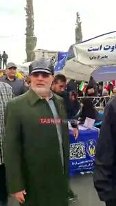  ببینید| حضور سرلشکر پاکپور، فرمانده کل سپاه در راهپیمایی ۲۲ بهمن