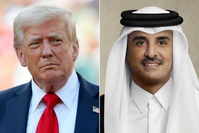  گفت‌وگوی تلفنی امیر قطر و ترامپ درباره تحولات منطقه و کاهش تنش‌ها