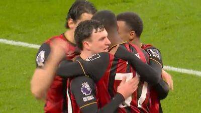  گل اول بورنموث به اورتون (رایان ویتور)