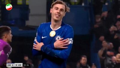  گل دوم چلسی به لیدزیونایتد (کول پالمر - پنالتی)