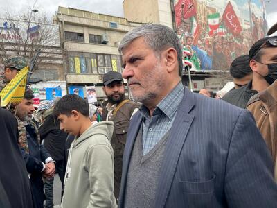  حضور قاضی صلواتی در راهپیمایی ۲۲ بهمن