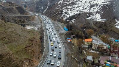  ترافیک سنگین، جاده چالوس و آزادراه تهران–شمال را یکطرفه کرد