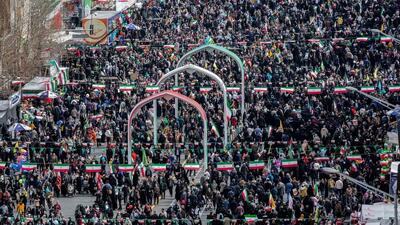  گزارش تصویری/ راهپیمایی ۲۲ بهمن در تهران