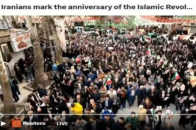  پوشش راهپیمایی ۲۲ بهمن در «رویترز»