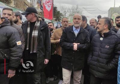 قالیباف و چمران در راهپیمایی 22 بهمن + تصاویر رییس مجلس و رییس شورای شهر تهران