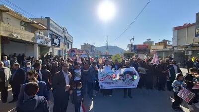  گزارش تصویری :  راهپیمایی ۲۲ بهمن در مسجدسلیمان با شکوه هر چه بیشتر برگزار شد