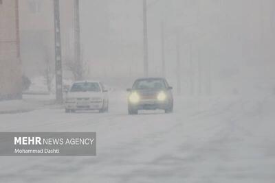  بارش برف و باران در برخی از محورهای مواصلاتی کشور