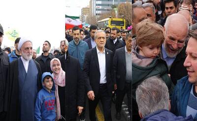 عکس/ حضور مسئولان در راهپیمایی یوم الله ۲۲ بهمن