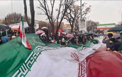  تبریز در ۲۲ بهمن؛ نمایش اقتدار و همبستگی مردم در هوای بارانی